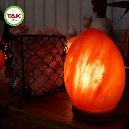 Đèn đá muối hình quả trứng Đèn đá muối hình quả trứng