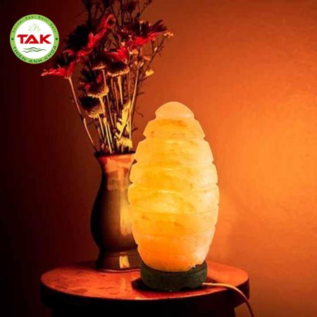 Đèn đá muối hình con nhộng Đèn đá muối hình con nhộng